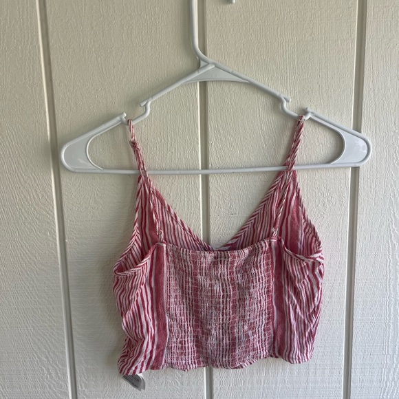 Divided Pink Camisole Crop Top - Picture 2 of 3